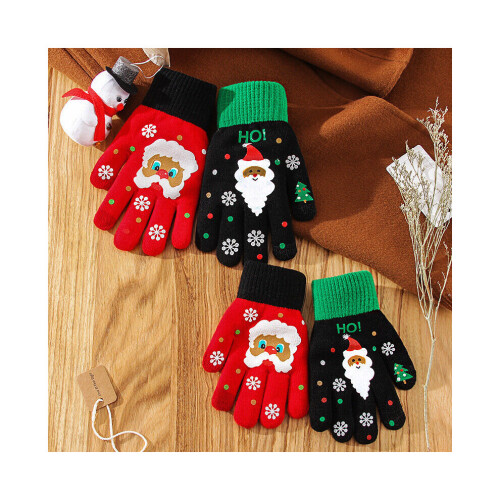Paar Herrenhandschuhe Winter Warm und dick Strickhandschuhe Reithandschuhe 1
