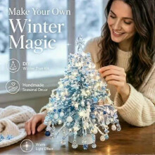 (Style 2) DIY Beaded Christmas Tree Kit, Handmade Colorful Bead Ornament Making Art Craft Kits Needlecraft Kits 2026