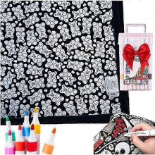 (Little Bear) DIY Coloring Blanket with Markers for Halloween Decorations New Arrival S04