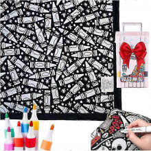 (crayon) DIY Coloring Blanket with Markers for Halloween Decorations New Arrival S04