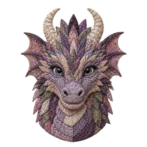 (A) Dragon Patchwork DIY Sewing Craft Kit Fabric Handmade Set For Adults Home Decor