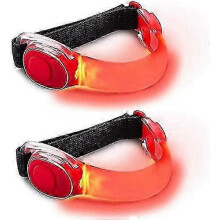 LED-Armband, 2 Stück elastische LED-Blinklicht-Sicherheitsarmbänder für Nachtsport für Erwachsene bei Outdoor-Aktivitäten und Training