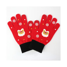 par de guantes de invierno para hombre, guantes de punto gruesos y cálidos para montar a caballo.