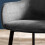 Set of 2 Lima Grey Velvet Dining Chairs 2