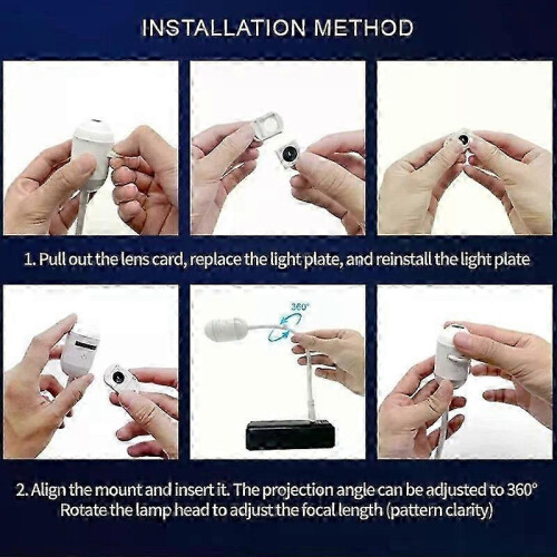 2 in 1 Galaxy Night Light Projector USB Lamp with 24 Projection Films Mini Star Sky Light styoi 2