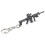 4 Pack Mini Gun Keychains for Men, Silver Metal Pistol Key Ring Pendants (4 Assorted Designs and Sizes) 2