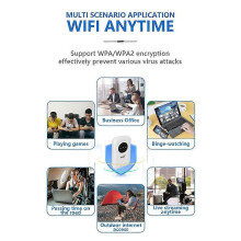 LTE 4G 5G modemrouter 300 Mbps hotspot met simkaartsleuf voor gelijktijdige verbinding met maximaal 10 apparaten
