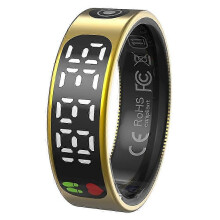 TK9 Smart Ring Digital Display Heart Rate Blood Pressure Sleep Monitor Waterproof Gesture Control