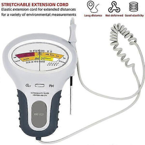 2 in 1 Chlorine Meter Tester PH Level Portable Digital PH Meter 1