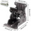 4 Pack Folding Brackets, Lock Extension Support Bracket Foldable Self Lock Hinge 2