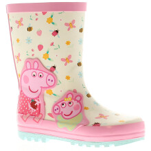 (Pink, 8 (Children's)) Peppa Pig Peppa Welly Girls' Boots UK Size