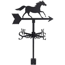 (Galoppierendes Pferd) SUPERDANT Galloping Horse Weather Vane Metal Wind Direction Indicator Personalized Garden Yard Roof Decor Farmhouse Outdoor