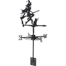 (60x31cm) Kichvoe Halloween Yard Weather Vane Iron Flying Dragon Decor with Sturdy Black Stand for Garden Patio Outdoor