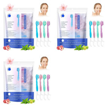 5 in 1 Toothbrush & Floss, 78Pcs Toothbrushes with Toothpaste, 5-in-1 Convenient Disposable Toothbrush