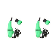 2X Aspirador de Pó para Computador, Aspirador de Pó para Teclado Aspirador de Pó USB Aspirador de Pó para Máquina de Costura Verde