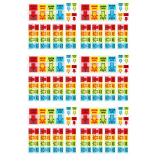 3000 Peças Assine Aqui Adesivos, Etiquetas Adesivos Adesivos Assine Aqui Abas Assine Poste Aqui Bandeiras para Home Office School (4 Cores)