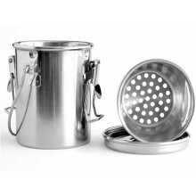 2X Stainless Steel Paint Brush Washer with Strainer and Airtight Cover, Airtight Portable Versatile Paint Brush Cleaner