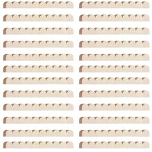 96 Pièces de Moulures Décoratives en Bois Festonné Brut pour Meubles Muraux et Étagères