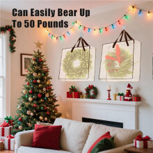 Wreath Storage Bag 10 Packs, 26 Inches 90 L Wreath Storage Container for Home Storage, Storage Bag for Christmas Wreath