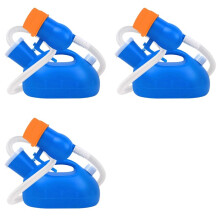 3X Urinoirs Portables pour Hommes, Bouteille Urinoir Anti-Fuite avec Entonnoir Souple et Long Tuyau, pour Personnes Âgées, Fauteuil Roulant, en