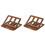 2X Wooden Computer Stand Adjustable Desktop Student Reading Rack Laptop Cooling Rack Folding Stand 1