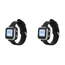 2X Récepteur de Montre Sans Fil 433 MHz pour Système D'Appel de de Café de Restaurant de Restauration Rapide