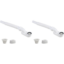 2X Tubo de Drenagem Flexível para Banheira, Sem Vazamentos, Perfil Baixo, 1 1/2 P, Kit de Tubo de Drenagem Plano, Ralo Flexível para Banheira