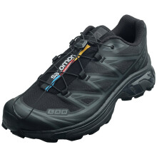 (8) Salomon Xt-6 Unisex Trainers in Black