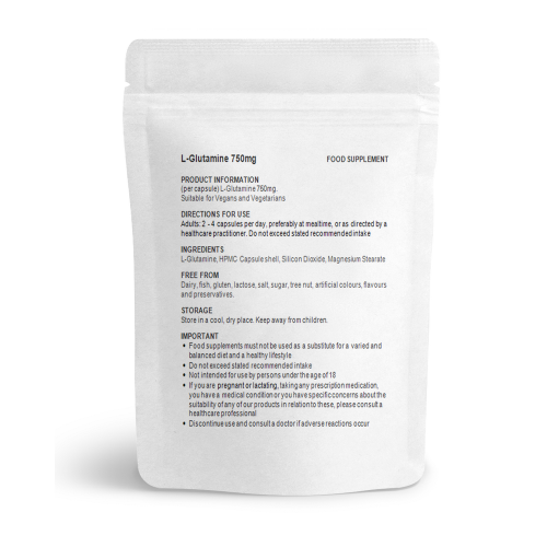 VitaMinute L-Glutamine 750mg Capsules | 100 Capsules 1