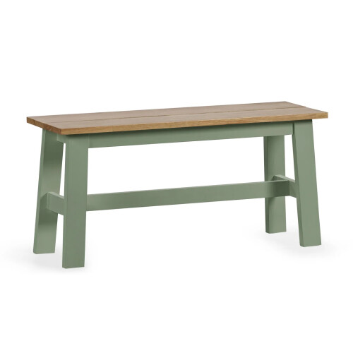 Linwood Sage Green and Natural 95cm Dining Bench 1