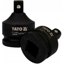 Redução para impacto - YATO - YT-11671 - 3/4"F x 1/2"M - CrMo/CrV - Compatível com soquetes de impacto