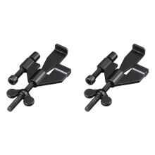 2X Serrure de Porte Portable Réglable Améliorée pour les Voyageurs. Casier de Porte de Sécurité et D'Intimité Supplémentaire pour la Maison et