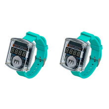2X DIY Watch LED Watch Electronic Kit 0.28 Inch Display Tube Clock with Case Strap Learning DIY Soldering Project D
