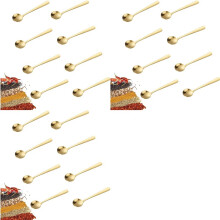 24 PCS  Spoons,2.9 Inch Tiny Stainless Steel Spoons for Spices Jars, Small Condiment Spoon for Spices,Coffee