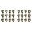 Brass Misting Nozzle Plug ,Thread Misting Nozzle Plug for Raised Garden Bed Backyard Outdoor Cooling System 24Pcs 1