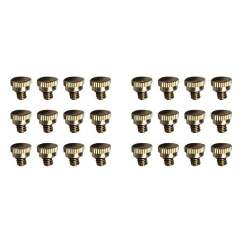 Brass Misting Nozzle Plug ,Thread Misting Nozzle Plug for Raised Garden Bed Backyard Outdoor Cooling System 24Pcs