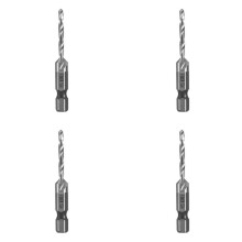 4Ensemble M3X0.5mm Acier Rapide 4341 Titane Plaqué Composite Foret et Taraud Machine Intégrée Outil D'Ouverture et de Chanfreinage