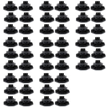 48 Pcs Joist Support Pedestals, Adjustable Decking & Flooring Support Pedestal for Deck, Timber Base
