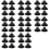 48 Pcs Joist Support Pedestals, Adjustable Decking & Flooring Support Pedestal for Deck, Timber Base 1