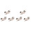 Bird Lemon Squeezer Stainless Steel,Lemon Slice Squeezer,Lemon Squeezer for Beer Bottle,6Pcs 2
