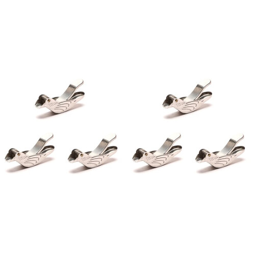 Bird Lemon Squeezer Stainless Steel,Lemon Slice Squeezer,Lemon Squeezer for Beer Bottle,6Pcs 1