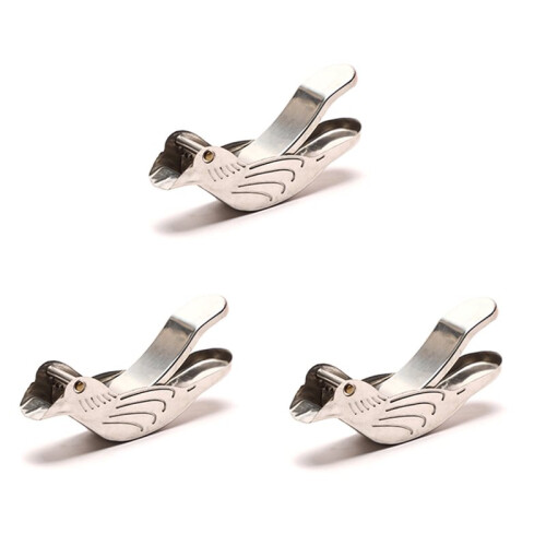 Bird Lemon Squeezer Stainless Steel,Lemon Slice Squeezer,Lemon Squeezer for Beer Bottle,6Pcs 2