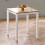 Linwood White and Oak 69cm Square Dining Table 1