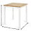 Linwood White and Oak 69cm Square Dining Table 3