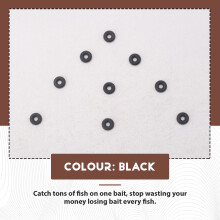 100pcs Rubber Carp Fishing Terminal Tackle Round Fishing O Rings Nonslip Stopper 6mm