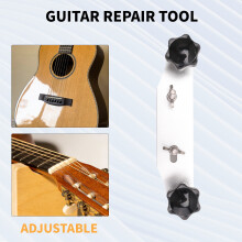 BraçAdeira de Ponte de Guitarra de Metal Liga de Alumínio Ferramenta de LigaçãO para Luthiers com Ferramentas de Luthier de Guitarra de Bloco de