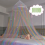 Mosquiteiro infantil com dossel em formato de cúpula, estilo princesa, ideal para berço, sala de jogos e quarto de bebê. 1