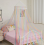 Mosquiteiro infantil com dossel em formato de cúpula, estilo princesa, ideal para berço, sala de jogos e quarto de bebê. 2