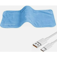 Almofada de aquecimento elétrica USB para costas, pescoço e ombros, 30 x 60 cm, lavável e com aquecimento rápido.
