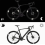 Conjunto de 84 adesivos refletores para bicicletas e motocicletas, em diversos formatos. 5